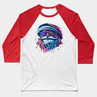 Cool Santa Claus in sunglasses Baseball T-Shirt